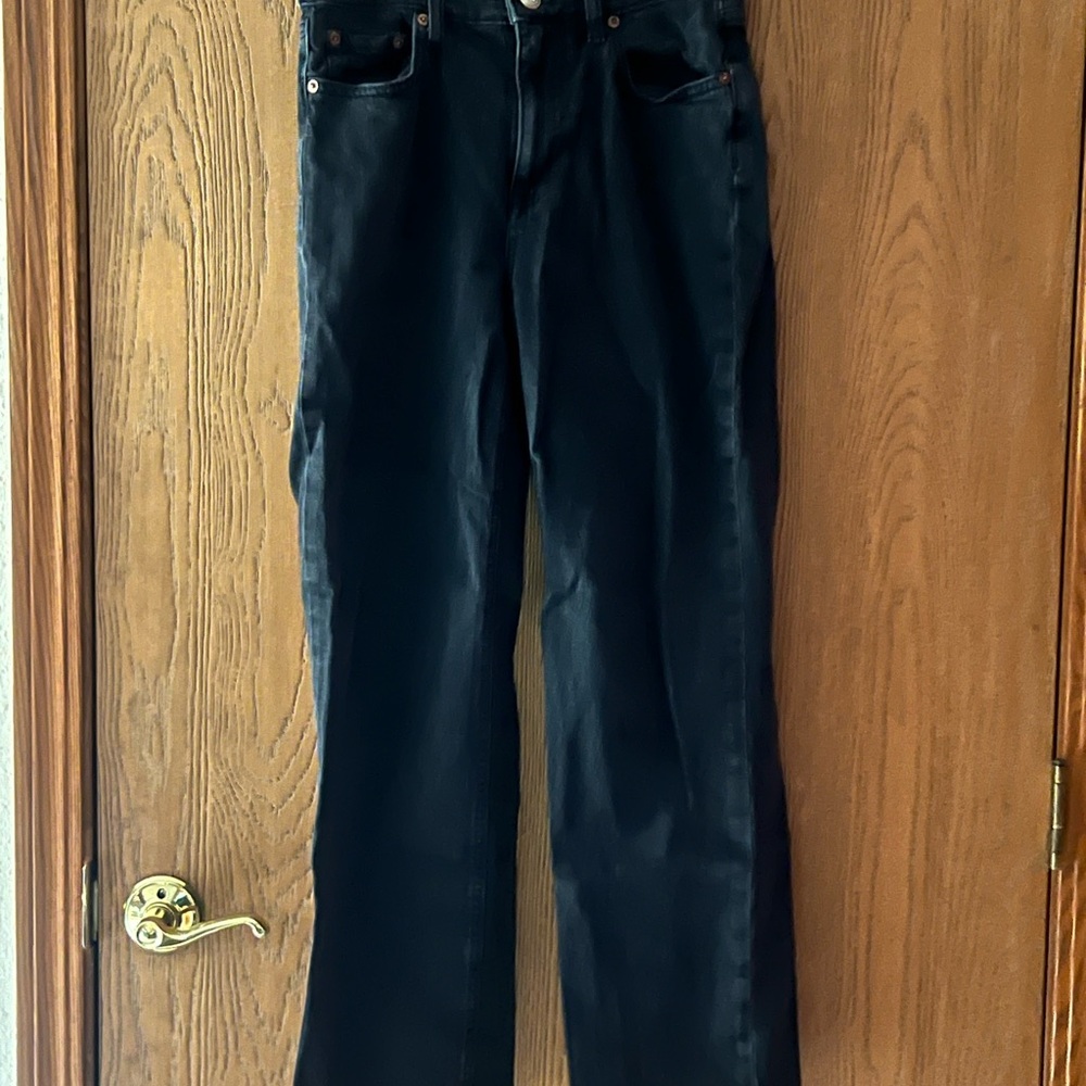 Aeropostale Curvy High Rise Baggy Jeans - Black